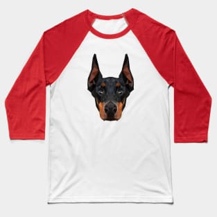 Dobermann Low Poly Art Baseball T-Shirt